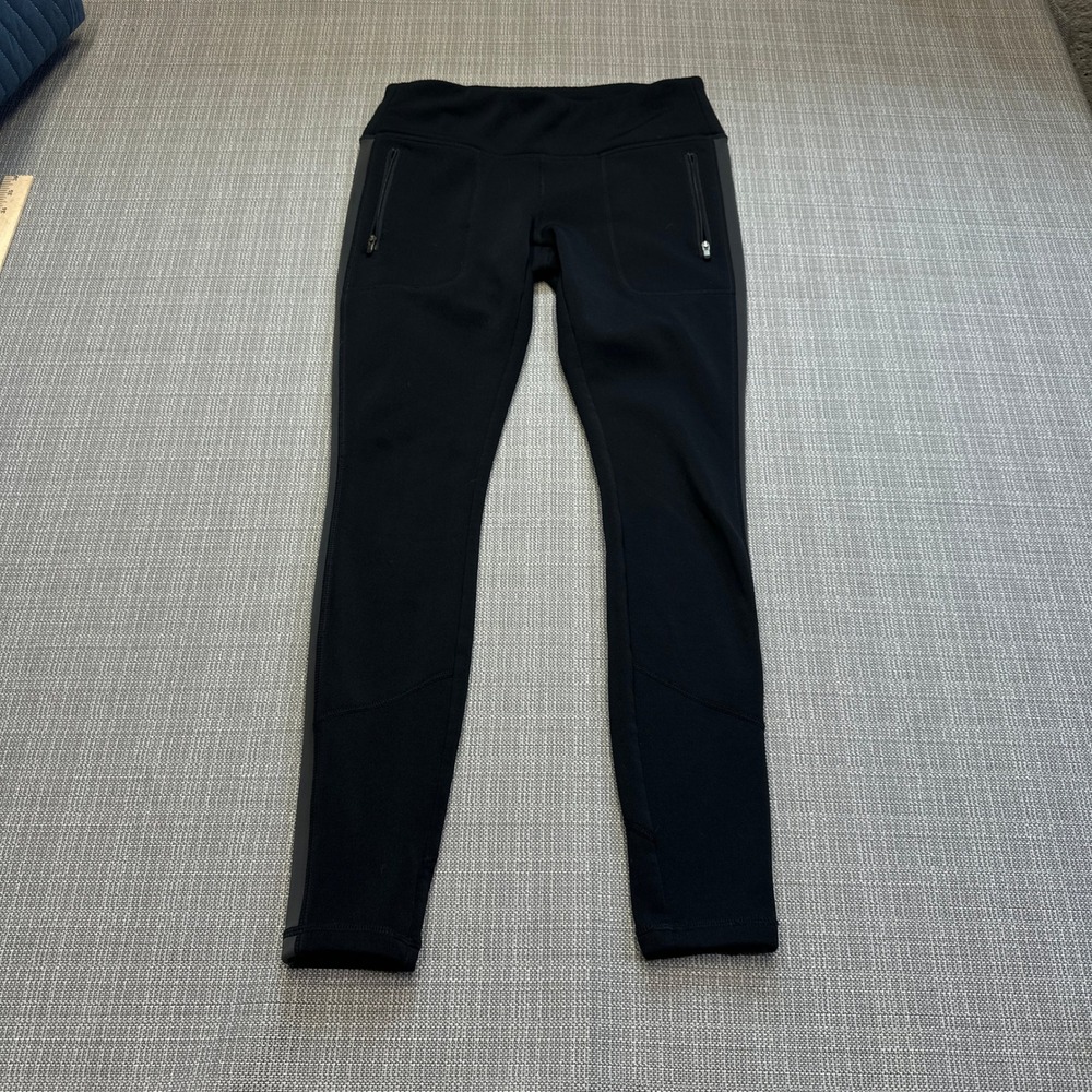 Athleta Fleece Lined Leggings Small‎ Polartec Activewear Outdoors Athleisure